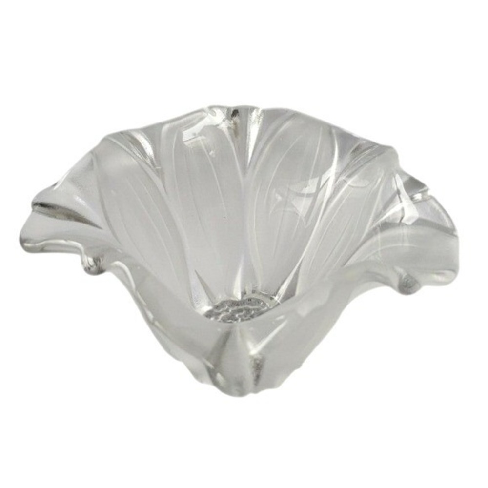 Mikasa Frosted Glass Flower Petal Bowl Candle Holder Decorative‎ Trinket Dish